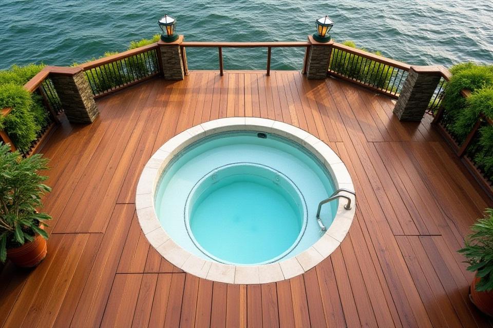 Faterasz beépített jacuzzival